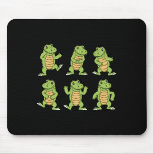 Mousepad Crocodilos Dançantes Crianças Alligator Homens Cru