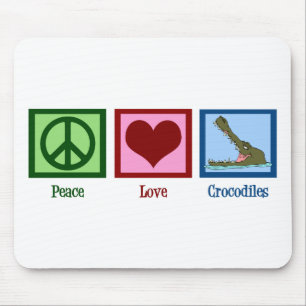 Mousepad Crocodilos do amor da paz
