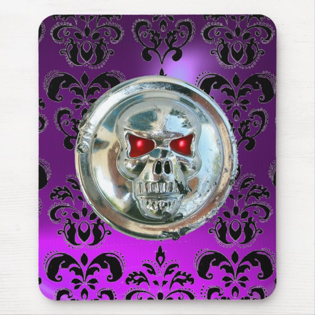 Mousepad CROMA SKULL, Damasco, Ametista Roxo (Frente)
