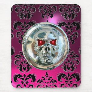 Mousepad CROMA SKULL, Damask Pink, Ametist Puro