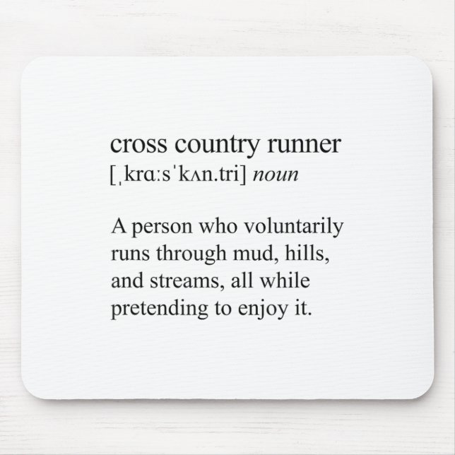 Mousepad Cross Country Runner Definition, Xc Running  (Frente)