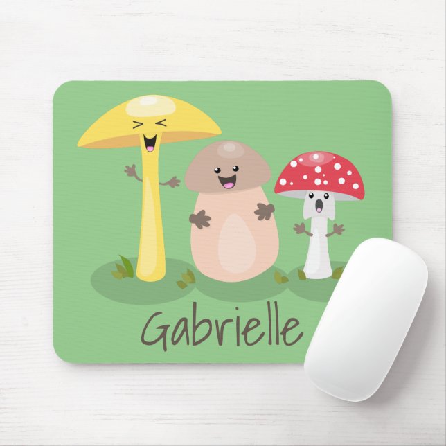 Mousepad Crote kawaii cogumelo toadstool (Com mouse)