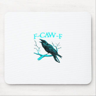 Mousepad Crow F-Caw-F Funny Bird Retro