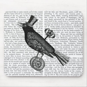 Mousepad Crow Steampunk 2