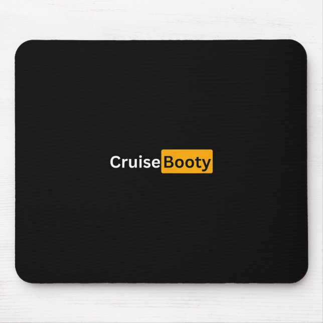 Mousepad Cruise Booty - Presentes de Boas Viagens para Cruz (Frente)