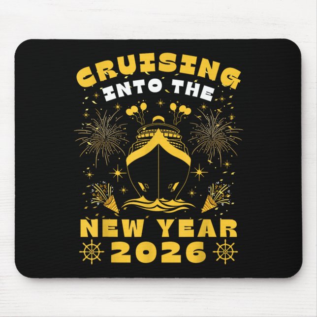 Mousepad Cruise Cruising Into New Year 2026 Eve Party Match (Frente)