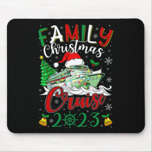 Mousepad Cruise de Natal da Família 2023 Feliz Cruisemas Bo