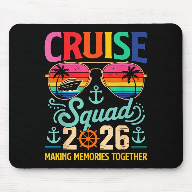 Mousepad Cruise Squad 2026 Family Group Matching Summer Vac (Frente)
