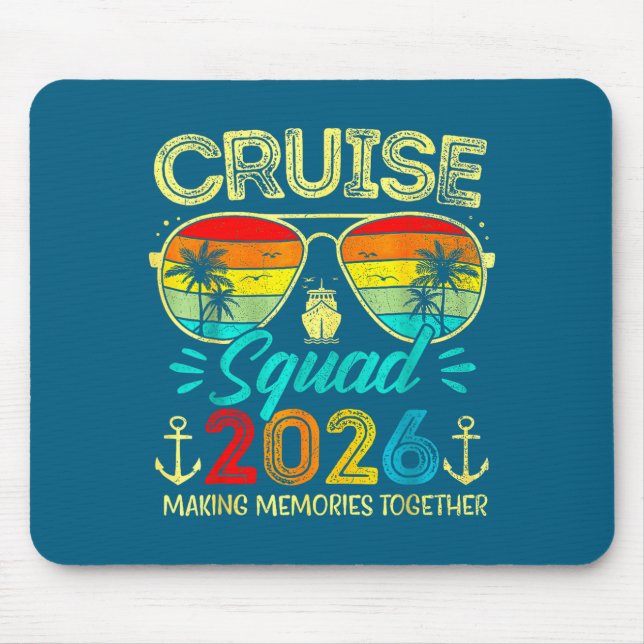 Mousepad Cruise Squad 2026 Family Group Matching Summer Vac (Frente)