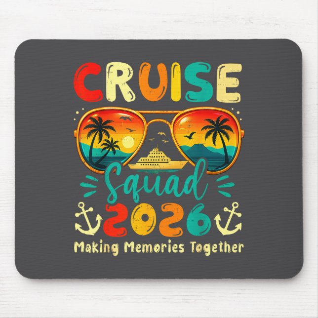 Mousepad Cruise Squad 2026 Family Group Matching Summer Vac (Frente)