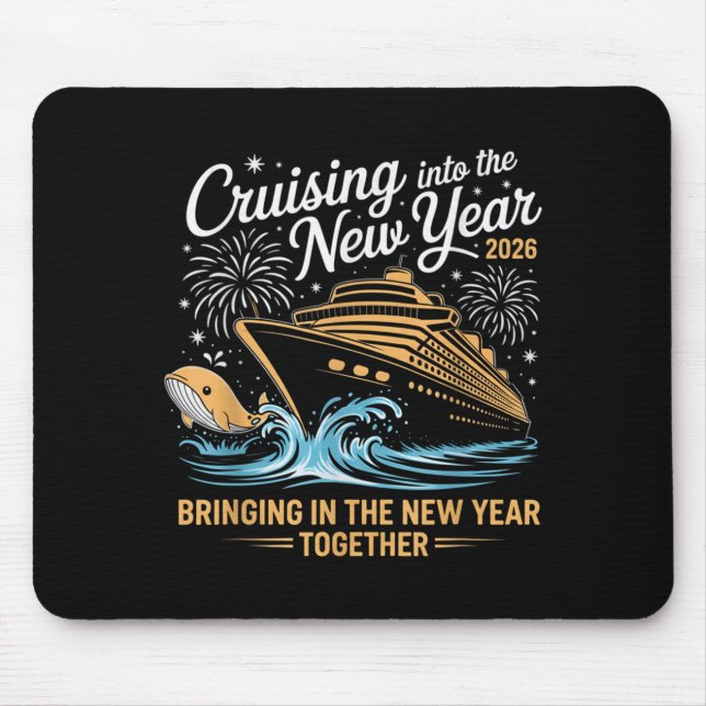 Mousepad Cruising Into 2026 New Years Eve Party Cruise Fami (Frente)