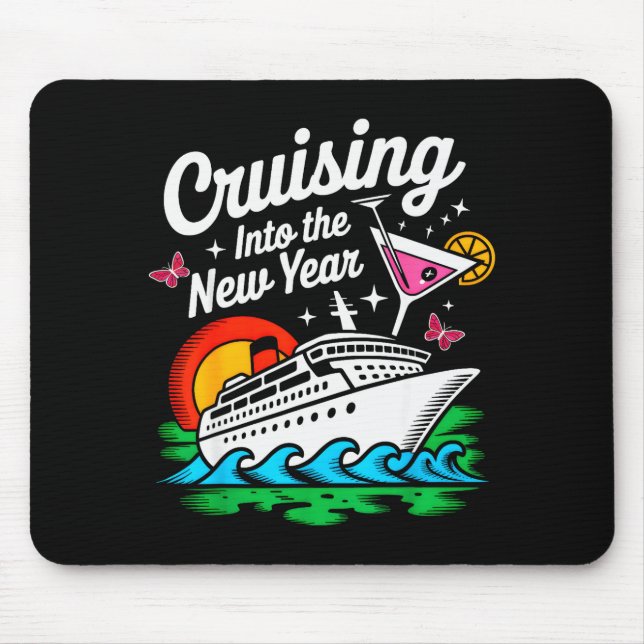 Mousepad Cruising Into 2026 New Years Eve Party Matching Fa (Frente)