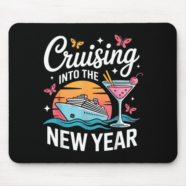 Mousepad Cruising Into 2026 New Years Eve Party Matching Fa (Frente)