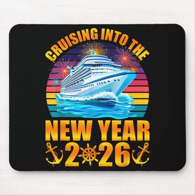 Mousepad Cruising Into The New Year 2026 Cruise New Years E (Frente)