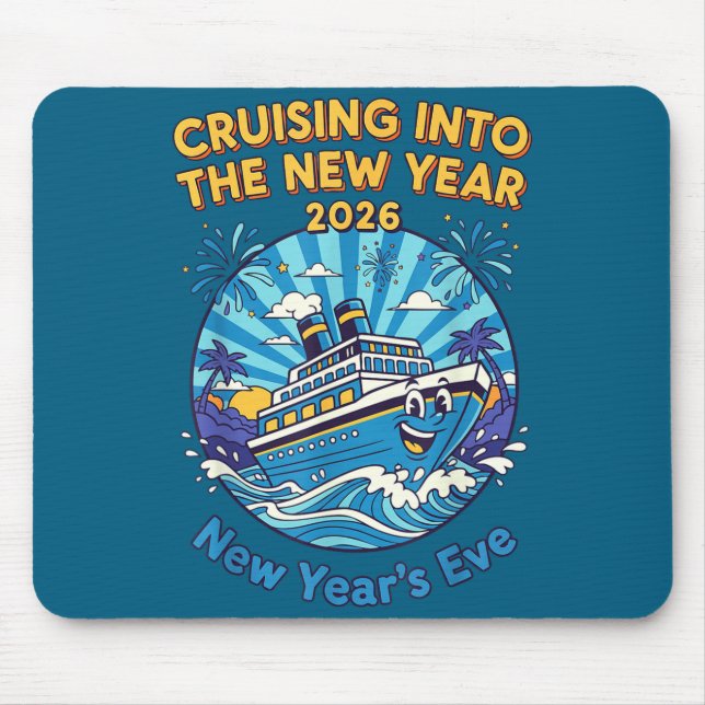 Mousepad Cruising Into The New Year 2026 Fun New Year's Eve (Frente)
