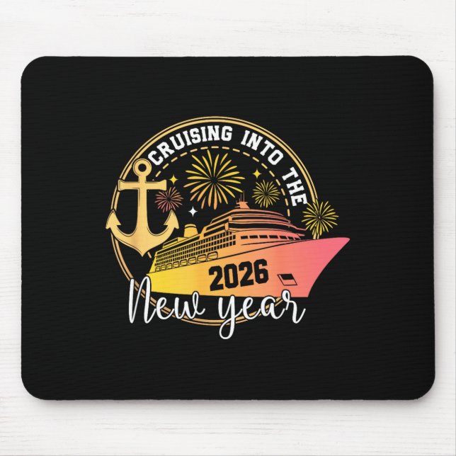 Mousepad Cruising Into The New Year 2026 Happy Family Trips (Frente)