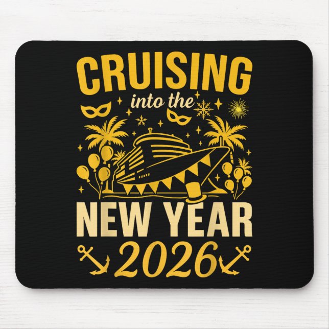 Mousepad Cruising Into The New Year 2026 Happy New Year 202 (Frente)
