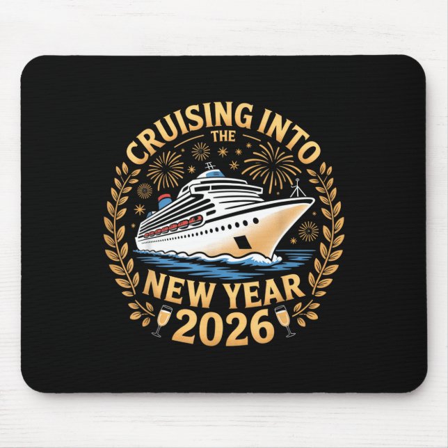 Mousepad Cruising Into The New Year 2026 Happy New Year 202 (Frente)