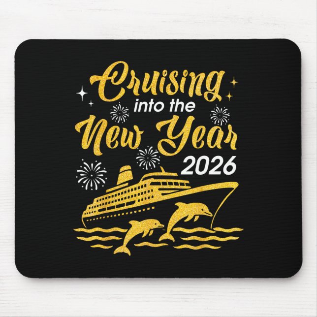 Mousepad Cruising Into The New Year 2026 Happy New Year Cru (Frente)