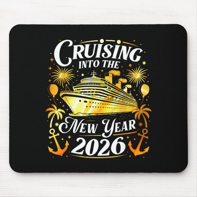 Mousepad Cruising Into The New Year 2026 Happy New Year Fam (Frente)