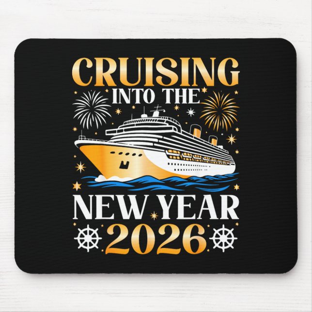 Mousepad Cruising Into The New Year 2026 Happy New Year Fam (Frente)