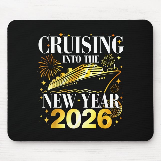 Mousepad Cruising Into The New Year 2026 Happy New Year Fam (Frente)
