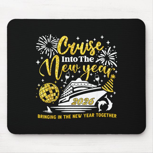 Mousepad Cruising Into The New Year 2026 Happy New Year Vac (Frente)