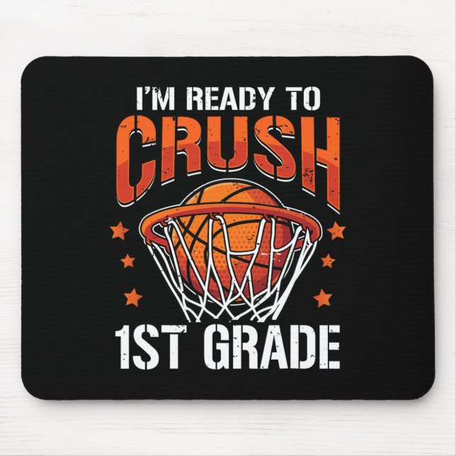 Mousepad Crush 1rua de basquete de volta às crianças de men (Frente)