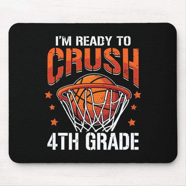 Mousepad Crush 4º ano de basquete de volta às crianças da e (Frente)