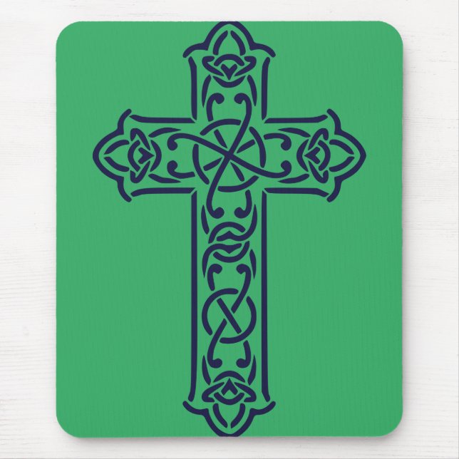 Mousepad Cruz Alta Céltica Azul (Frente)