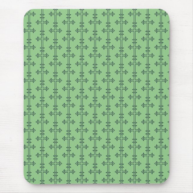 Mousepad Cruz Cristã Clássica Arte Minimalista Fina (Frente)