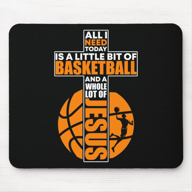 Mousepad Cruz Cristã de Basquete (Frente)