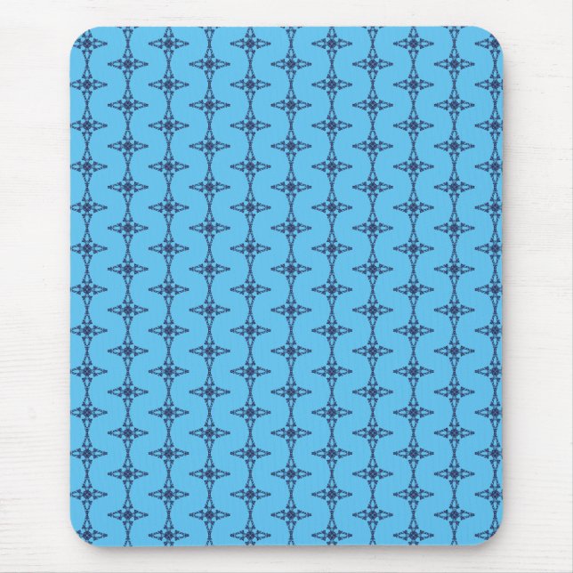 Mousepad Cruz Cristã em Arte Azul Celestial (Frente)
