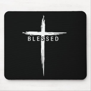 Mousepad Cruz Cristã Gráfica Jesus Cristo Homens Mulheres B
