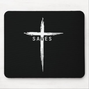 Mousepad Cruz Cristã Legal Jesus Salva Homens Mulheres Gráf