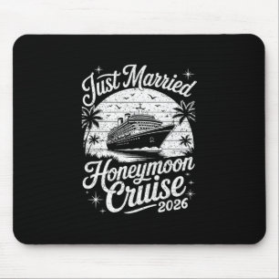 Mousepad Cruz de Lua de Mel Recém-Casados Fofo 2026