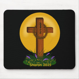 Mousepad Cruz e Coroa de Espinhos