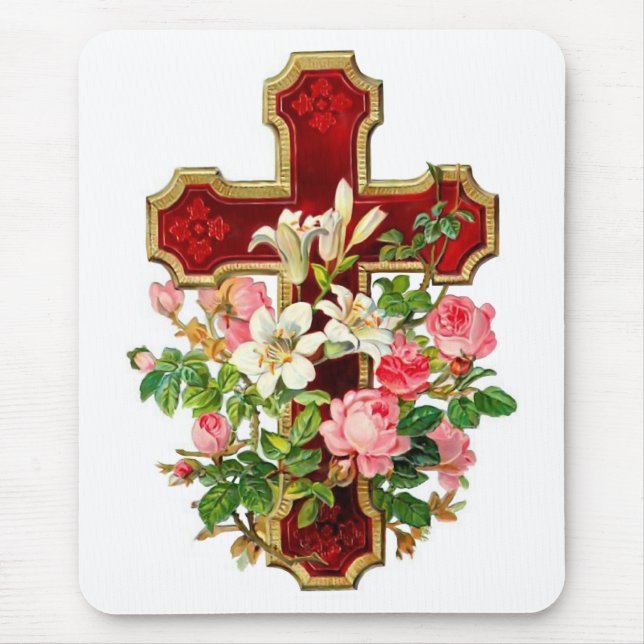 Mousepad Cruz Floral (Frente)