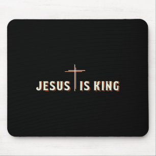 Mousepad Cruz Jesus É Rei Deus Cristão Gráfico