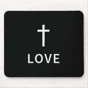 Mousepad Cruz Minimalista Cristã Amor Sutil Modo Religioso
