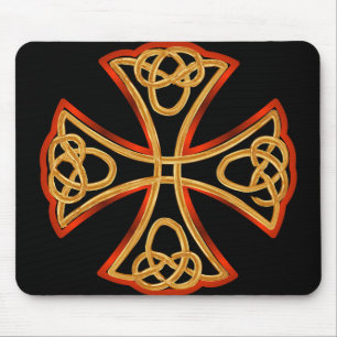 Mousepad cruz ornamentado com braid
