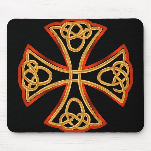 Mousepad cruz ornamentado com braid (Frente)