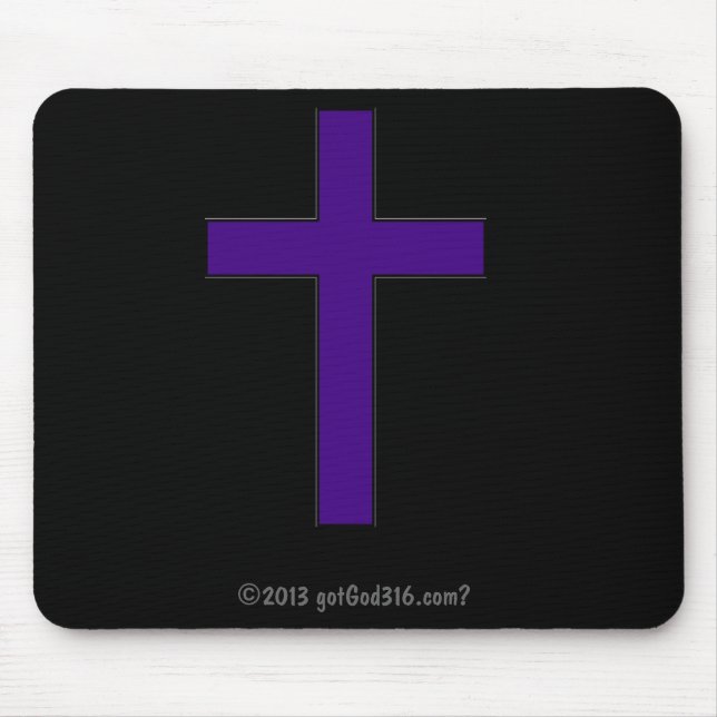 Mousepad Cruz Roxa gotGod316.com? (Frente)