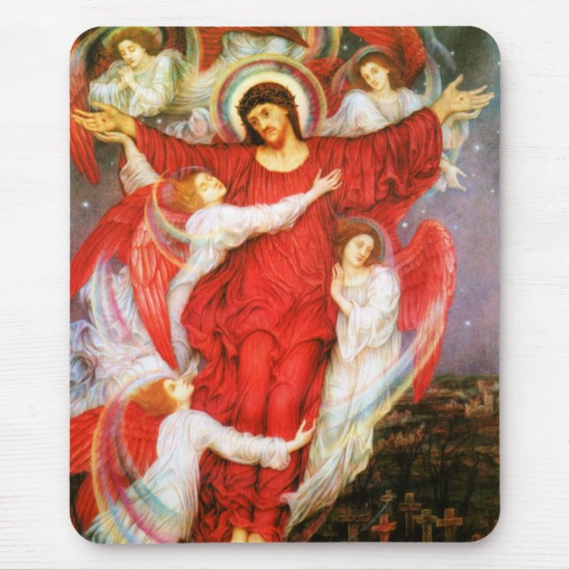 Mousepad Cruz Vermelha (Crucificação de Jesus Cristo) (Frente)