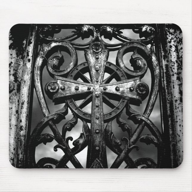 Mousepad Cruzamento de cemitério no coração (Frente)