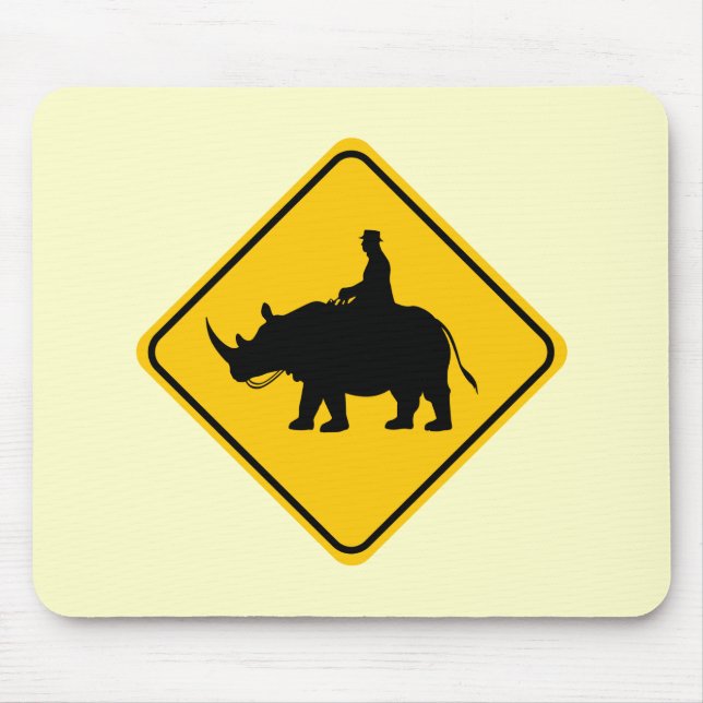 Mousepad Cruzamento do cavaleiro de Rhinohback (Frente)