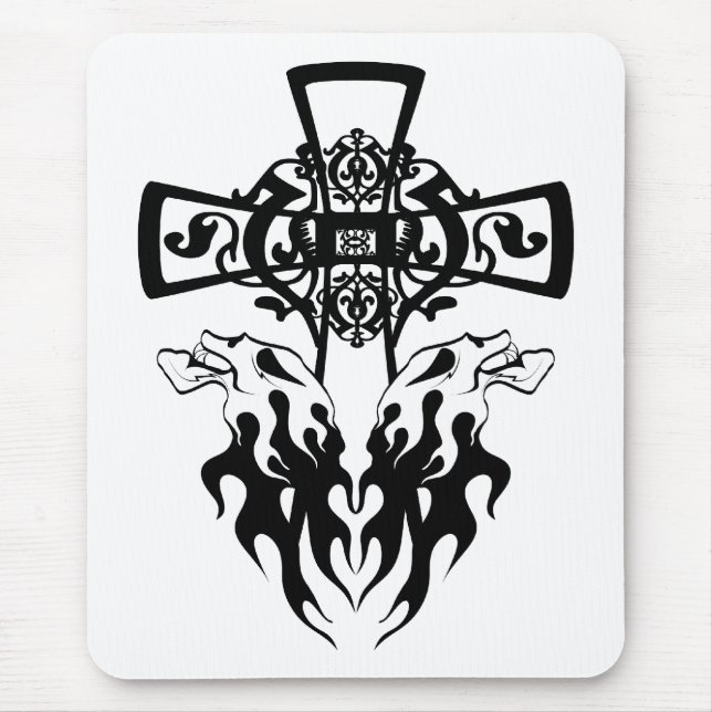 Mousepad Cruzamento do crânio (Frente)