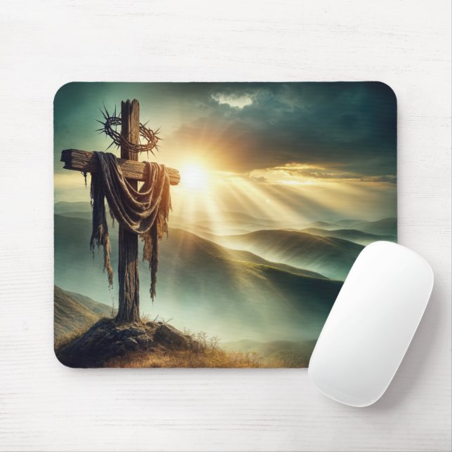 Mousepad Cruzamento Rastreado Com Coroa De Cornos (Com mouse)