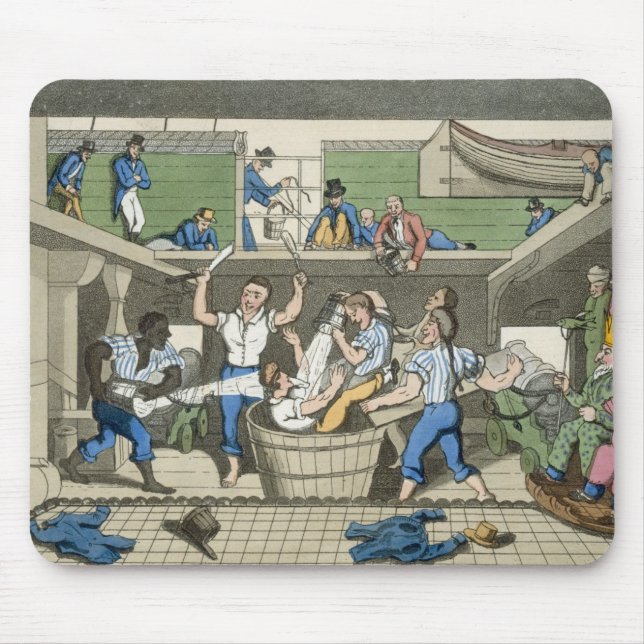 Mousepad Cruzando a linha, placa 'das aventuras de J (Frente)