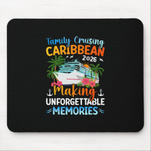 Mousepad Cruzando em Família pelo Caribe 2026 Criando Momen